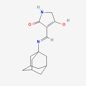 molecular formula C15H20N2O2 B1190054 3-[(1-Adamantylamino)methylene]-2,4-pyrrolidinedione 