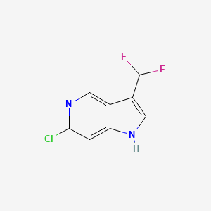 6-Chloro-3-(difluoromethyl)-1H-pyrrolo[3,2-C]pyridine