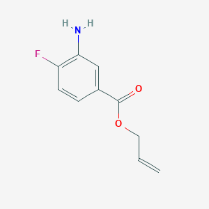 molecular formula C10H10FNO2 B119006 烯丙基3-氨基-4-氟苯甲酸酯 CAS No. 153774-39-1