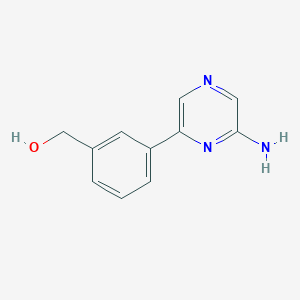 (3-(6-Aminopyrazin-2-yl)phenyl)methanol