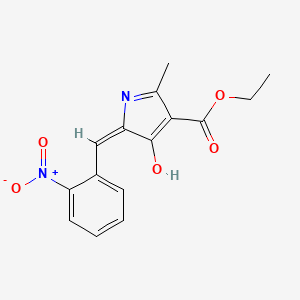 ethyl 5-{2-nitrobenzylidene}-2-methyl-4-oxo-4,5-dihydro-1H-pyrrole-3-carboxylate