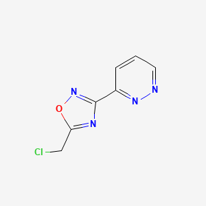 5-(Chloromethyl)-3-(pyridazin-3-yl)-1,2,4-oxadiazole