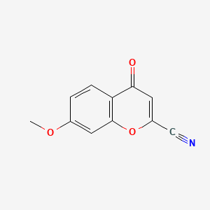 4H-1-Benzopyran-2-carbonitrile, 7-methoxy-4-oxo-