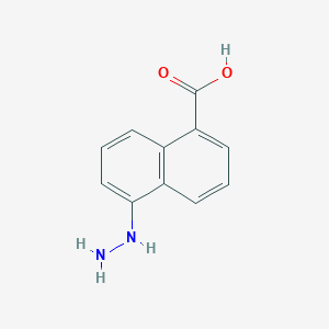 molecular formula C11H10N2O2 B11900728 5-Hydrazinylnaphthalene-1-carboxylic acid CAS No. 887595-13-3