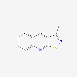 molecular formula C11H8N2S B11901006 3-Methylisothiazolo[5,4-b]quinoline 