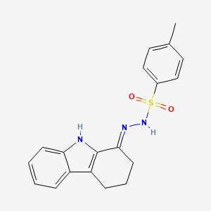 molecular formula C19H19N3O2S B1190104 4-methyl-N'-[(1E)-2,3,4,9-tetrahydro-1H-carbazol-1-ylidene]benzenesulfonohydrazide 