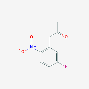 molecular formula C9H8FNO3 B11901049 5-Fluoro-2-nitrophenylacetone 