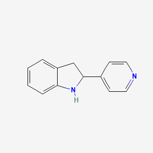 molecular formula C13H12N2 B11901113 2-(Pyridin-4-yl)indoline 