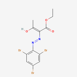 molecular formula C12H11Br3N2O3 B1190113 Ethyl 3-oxo-2-[(2,4,6-tribromophenyl)hydrazono]butanoate 