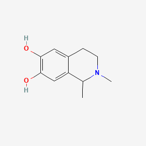 molecular formula C11H15NO2 B11901231 1,2-dimethyl-3,4-dihydro-1H-isoquinoline-6,7-diol 