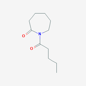 molecular formula C11H19NO2 B11901242 1-Pentanoylazepan-2-one CAS No. 7564-42-3