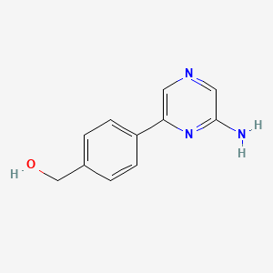 (4-(6-Aminopyrazin-2-yl)phenyl)methanol