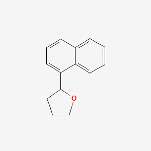 molecular formula C14H12O B11901262 Furan, 2,3-dihydro-2-(1-naphthalenyl)- CAS No. 212315-07-6