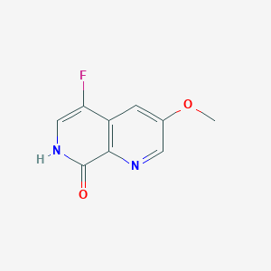 molecular formula C9H7FN2O2 B11901270 5-Fluoro-3-methoxy-1,7-naphthyridin-8(7H)-one 