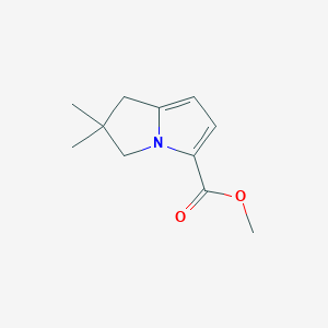 Methyl 6,6-dimethyl-5,7-dihydropyrrolizine-3-carboxylate