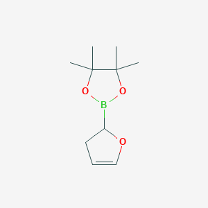 molecular formula C10H17BO3 B11901293 2-(2,3-Dihydrofuran-2-yl)-4,4,5,5-tetramethyl-1,3,2-dioxaborolane 