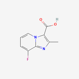 molecular formula C9H7FN2O2 B11901372 8-Fluoro-2-methylimidazo[1,2-a]pyridine-3-carboxylic acid 