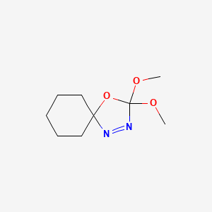 4-Oxa-1,2-diazaspiro[4.5]dec-1-ene, 3,3-dimethoxy-