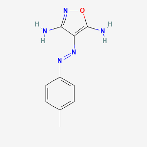 molecular formula C10H11N5O B1190164 3-amino-5-imino-4(5H)-isoxazolone (4-methylphenyl)hydrazone 