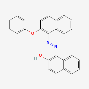 molecular formula C26H18N2O2 B1190175 1-[(2-Phenoxy-1-naphthyl)diazenyl]-2-naphthol 