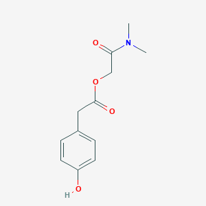 molecular formula C12H15NO4 B119020 2-(二甲氨基)-2-氧代乙基 2-(4-羟基苯基)乙酸酯 CAS No. 59721-16-3