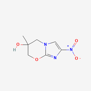 6-Methyl-2-nitro-6,7-dihydro-5H-imidazo[2,1-b][1,3]oxazin-6-ol