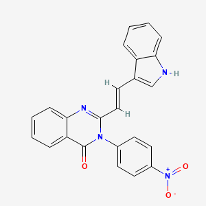 2-[2-(1H-Indol-3-yl)-vinyl]-3-(4-nitro-phenyl)-3H-quinazolin-4-one