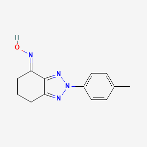 molecular formula C13H14N4O B1190208 2-(4-methylphenyl)-2,5,6,7-tetrahydro-4H-1,2,3-benzotriazol-4-one oxime 