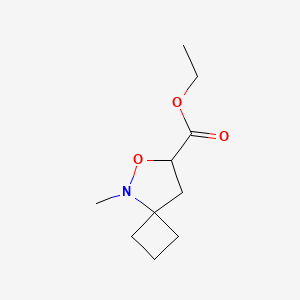 Ethyl 5-methyl-6-oxa-5-azaspiro[3.4]octane-7-carboxylate