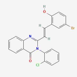 2-[2-(5-bromo-2-hydroxyphenyl)vinyl]-3-(2-chlorophenyl)-4(3H)-quinazolinone