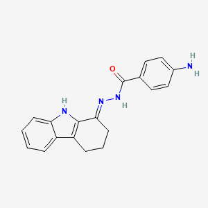 4-amino-N'-(2,3,4,9-tetrahydro-1H-carbazol-1-ylidene)benzohydrazide