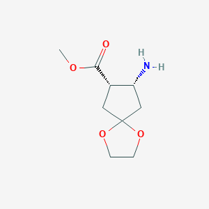 (7S,8R)-Methyl 8-amino-1,4-dioxaspiro[4.4]nonane-7-carboxylate