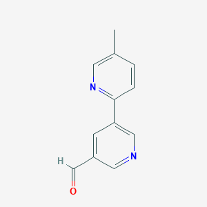 5-Methyl-[2,3'-bipyridine]-5'-carbaldehyde