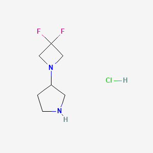 3-(3,3-Difluoroazetidin-1-yl)pyrrolidine hydrochloride