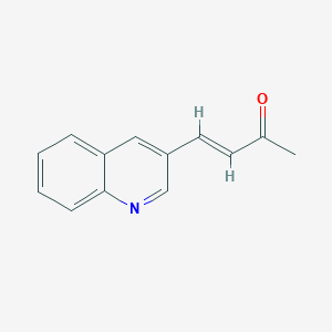 molecular formula C13H11NO B11902428 4-(Quinolin-3-yl)but-3-en-2-one 