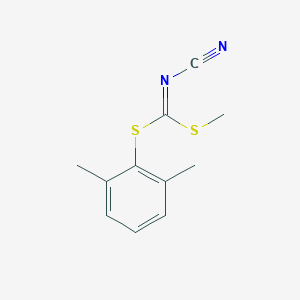 B119025 [(2,6-Dimethylphenyl)sulfanyl-methylsulfanylmethylidene]cyanamide CAS No. 152382-30-4