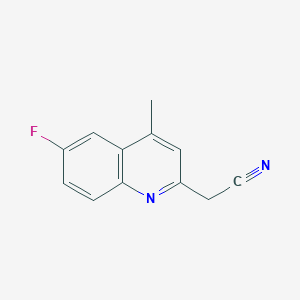 2-(6-Fluoro-4-methylquinolin-2-yl)acetonitrile