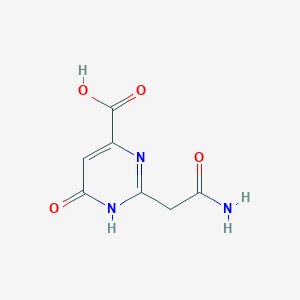 2-(2-Amino-2-oxoethyl)-6-oxo-1,6-dihydropyrimidine-4-carboxylic acid