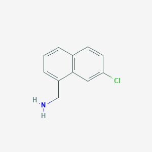 molecular formula C11H10ClN B11902988 (7-Chloronaphthalen-1-yl)methanamine 