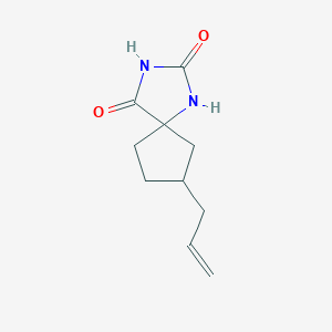 molecular formula C10H14N2O2 B11903058 7-(Prop-2-en-1-yl)-1,3-diazaspiro[4.4]nonane-2,4-dione CAS No. 906456-04-0