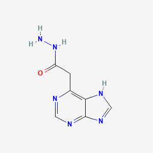 molecular formula C7H8N6O B11903084 2-(7H-purin-6-yl)acetohydrazide CAS No. 2228-06-0