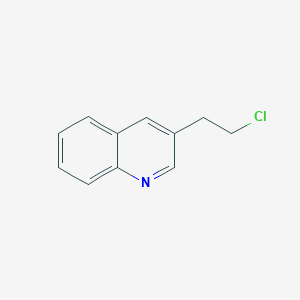 molecular formula C11H10ClN B11903086 3-(2-Chloroethyl)quinoline 