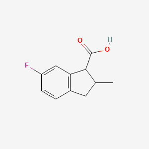 6-Fluoro-2-methyl-2,3-dihydro-1H-indene-1-carboxylic acid