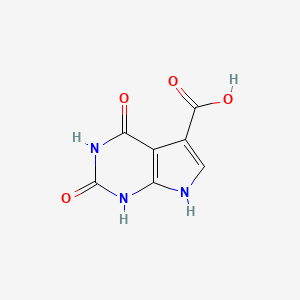 molecular formula C7H5N3O4 B11903161 2,4-Dioxo-2,3,4,7-tetrahydro-1H-pyrrolo[2,3-d]pyrimidine-5-carboxylic acid 