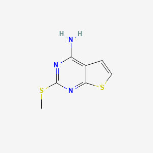 molecular formula C7H7N3S2 B11903232 2-(Methylthio)thieno[2,3-d]pyrimidin-4-amine 