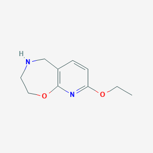 molecular formula C10H14N2O2 B11903262 8-Ethoxy-2,3,4,5-tetrahydropyrido[3,2-f][1,4]oxazepine CAS No. 1154867-51-2