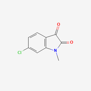 molecular formula C9H6ClNO2 B11903329 6-Chloro-1-methylindoline-2,3-dione CAS No. 122750-25-8