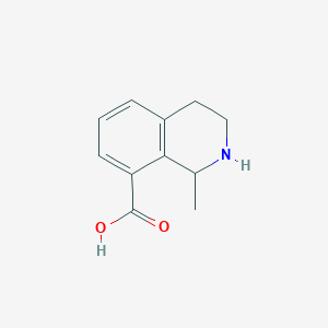 molecular formula C11H13NO2 B11903392 1-Methyl-1,2,3,4-tetrahydroisoquinoline-8-carboxylic acid 