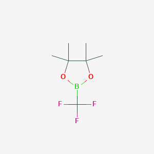 4,4,5,5-Tetramethyl-2-(trifluoromethyl)-1,3,2-dioxaborolane