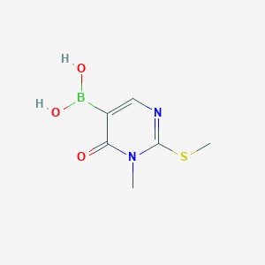 (1-Methyl-2-(methylthio)-6-oxo-1,6-dihydropyrimidin-5-yl)boronic acid